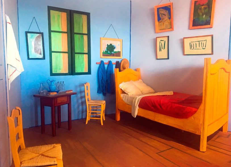 Van Gogh. Recreación del cuadro "El dormitorio de Arlés".